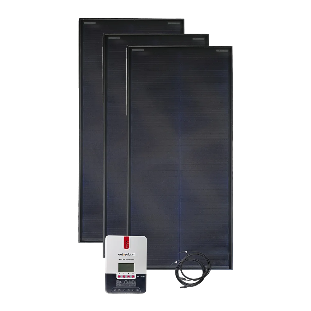 Solarset 200 Watt für Gartenhaus oder Maiensäss Solarset 200 Watt für Gartenhaus oder Maiensäss