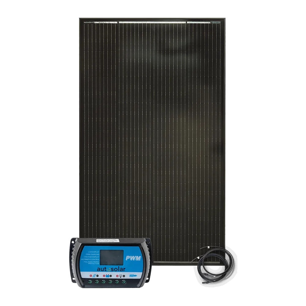 Solarset 150 Watt - Solar für Gartenhaus - Solar für Alphütte Solarset 150 Watt - Solar für Gartenhaus - Solar für Alphütte