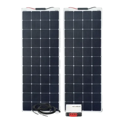 Kit solaire flexible 320 watts - système solaire pour camping-cars, caravanes et bateaux.