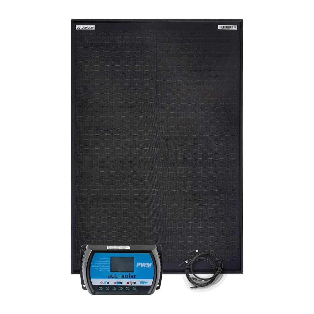 Solar set 50 watts - solar island system for garden house, alpine hut, camper Solar set 50 watts - solar island system for garden house, alpine hut, camper