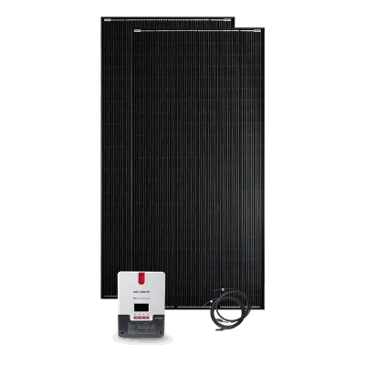 Système solaire 800 W, 24 V avec contrôleur de charge MPPT 60 A et télécommande