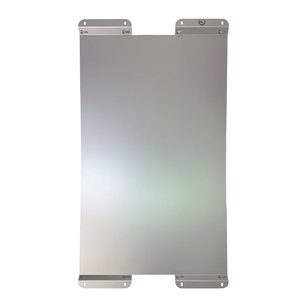 Plaque en aluminium pour panneaux solaires sur VW T5 et T6 California avec rail à rainure en C