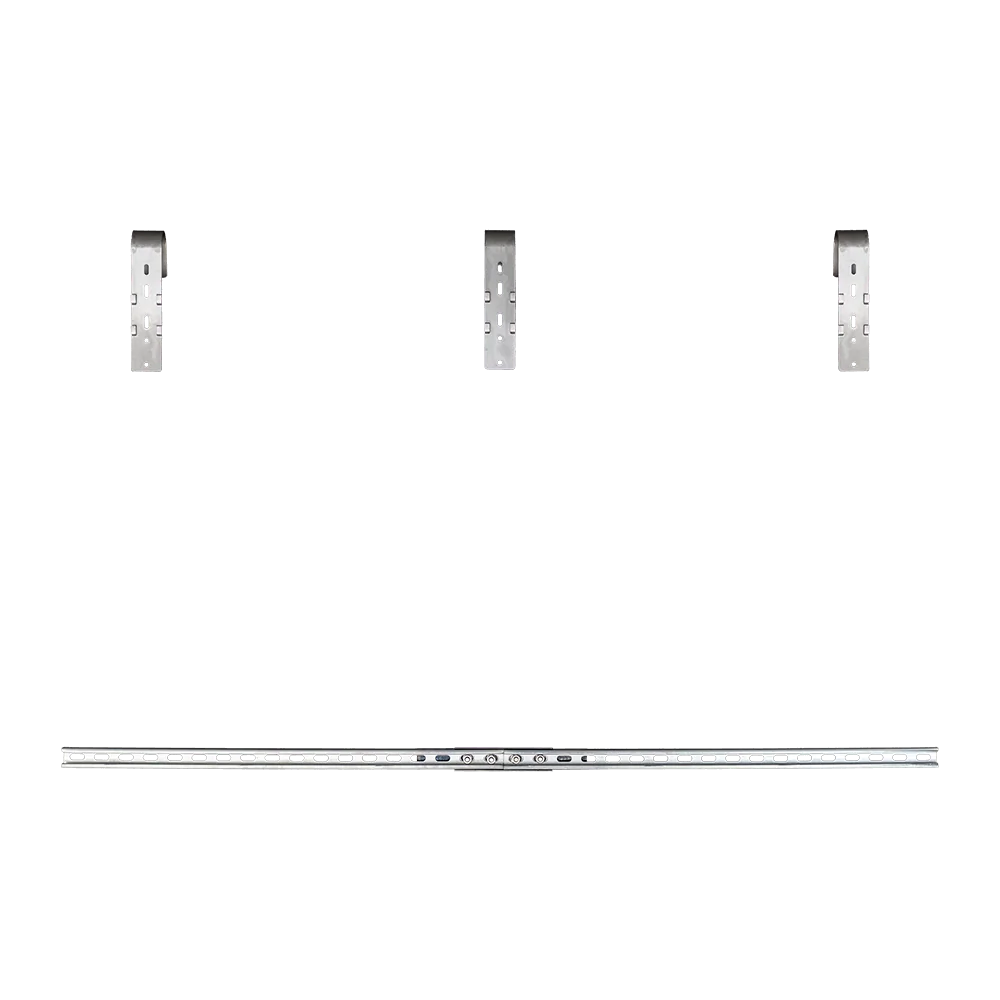 Befestigungsset für Balkon mit 1 Modul bis 166cm Rahmenbreite. Befestigungsset für Balkon mit 1 Modul bis 166cm Rahmenbreite.