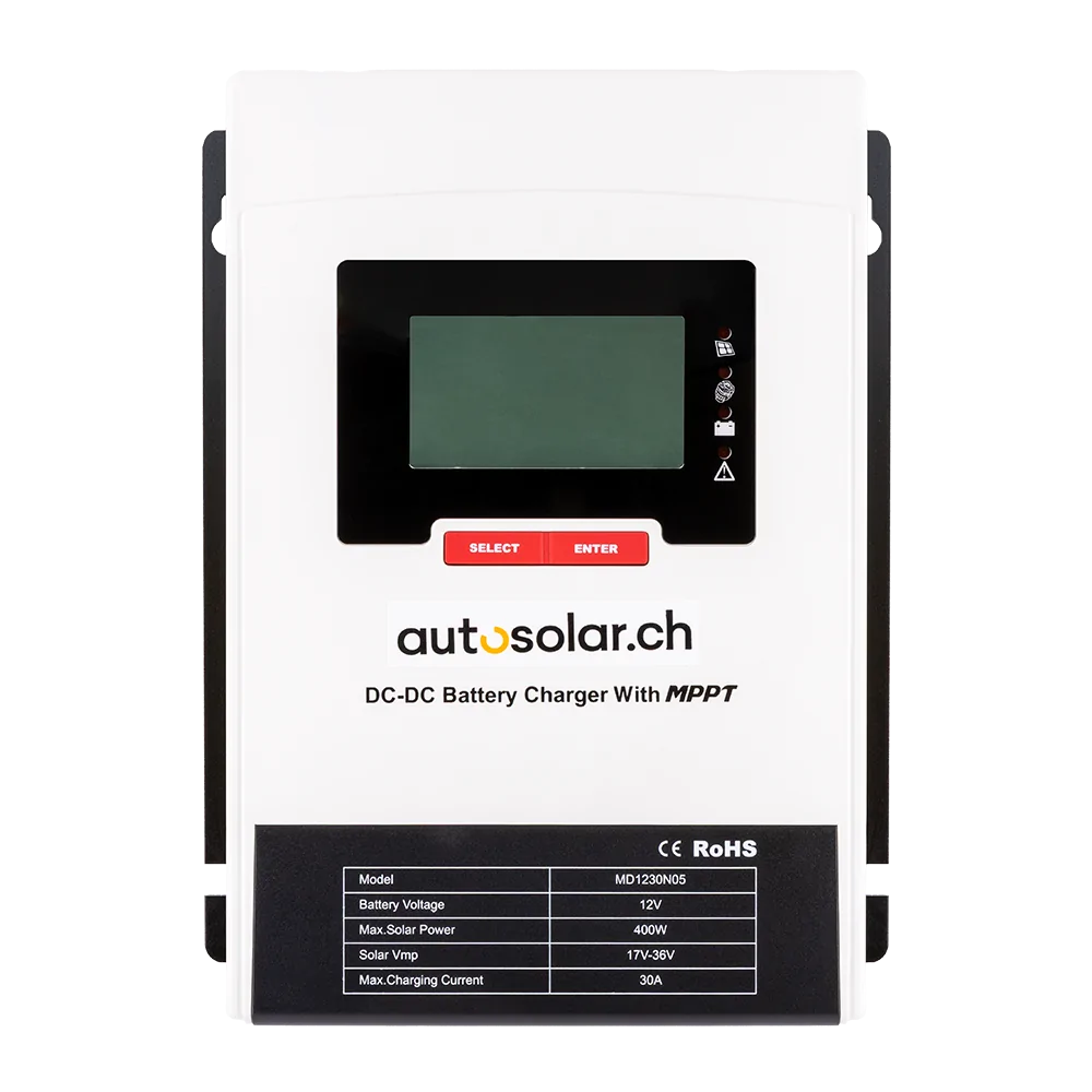 Solarladeregler und Ladebooster 30a in Einem