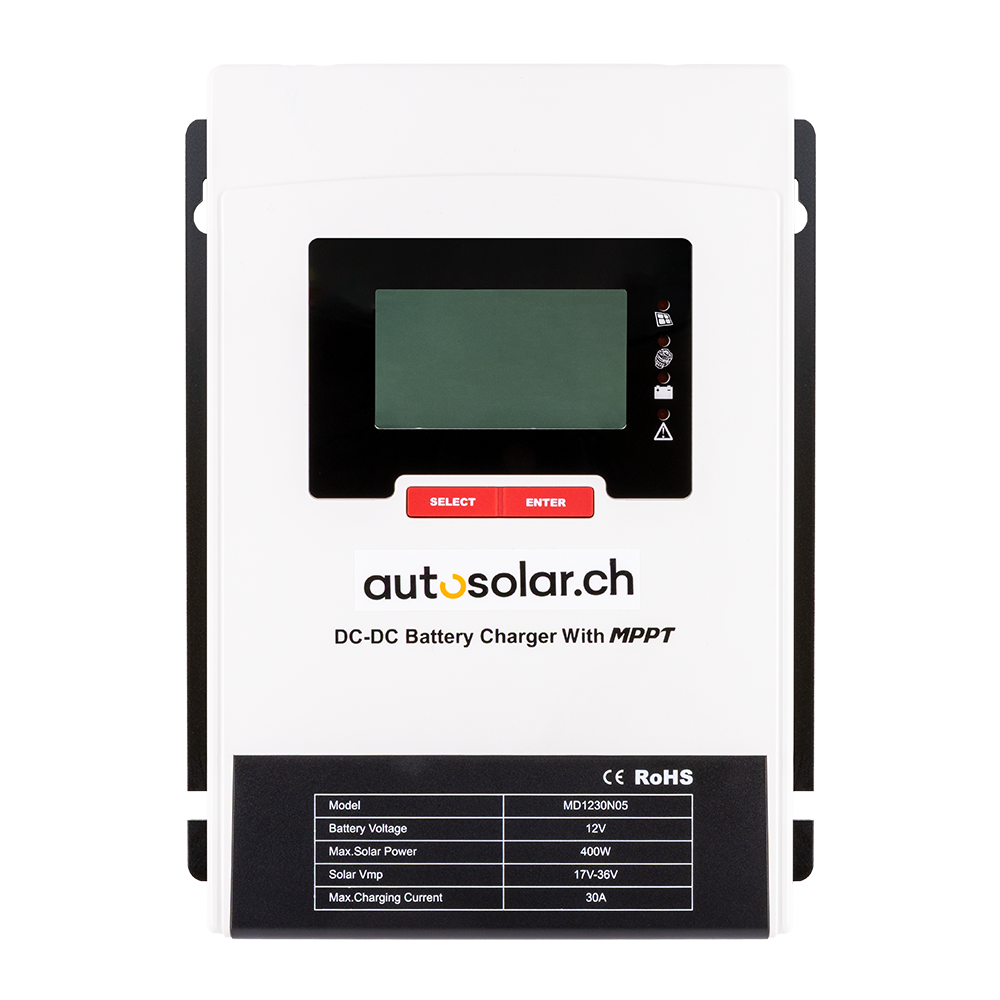 Solar MPPT-Laderegler und Ladebooster 30A