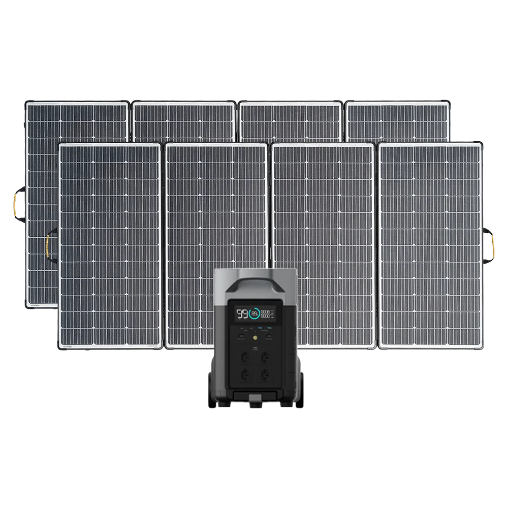 EcoFlow Delta Pro inkl. 2 x 440 Watt Solakoffer