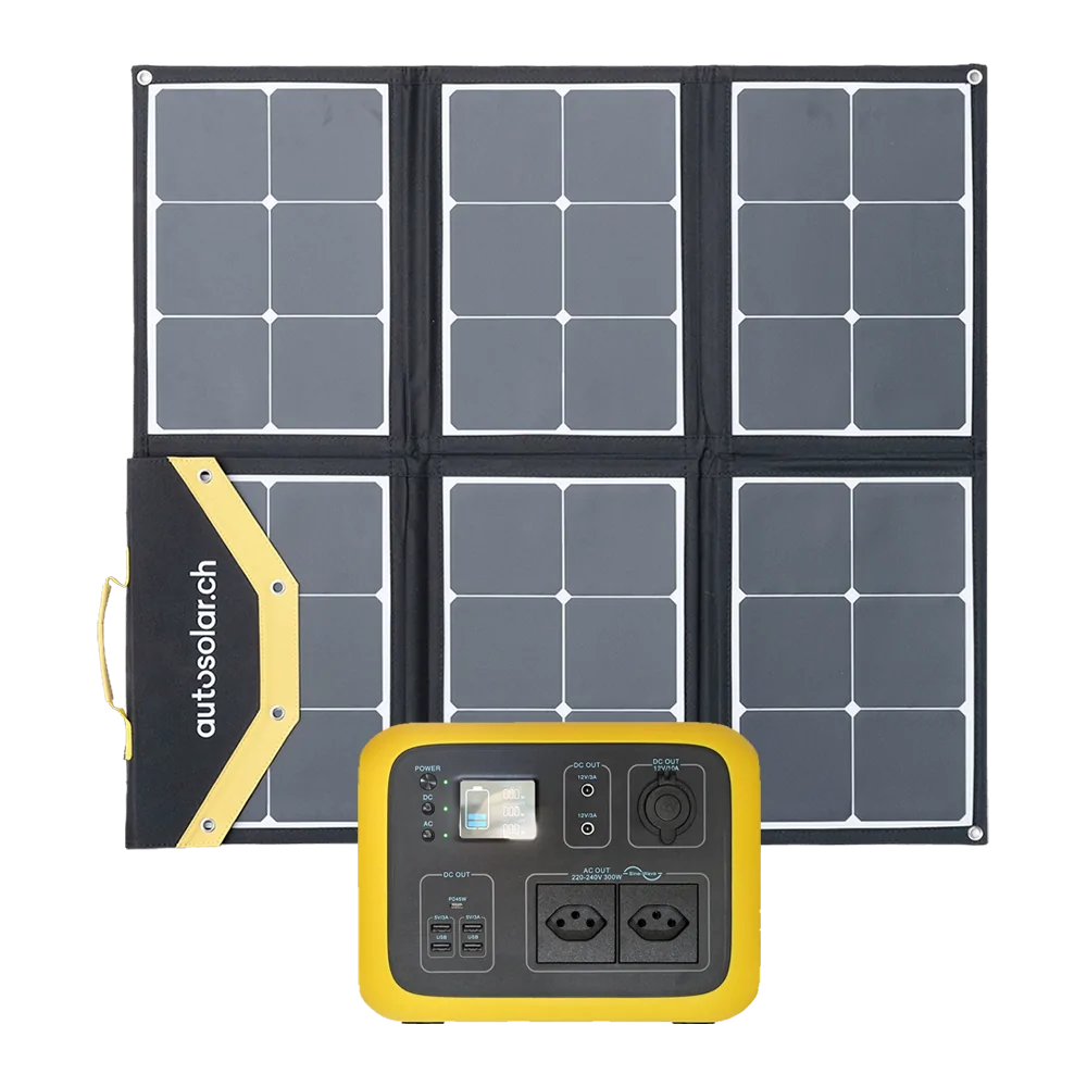 Powerstation 500Wh "Swiss Edition" mit Solarkoffer 135W Powerstation 500Wh "Swiss Edition" mit Solarkoffer 135W
