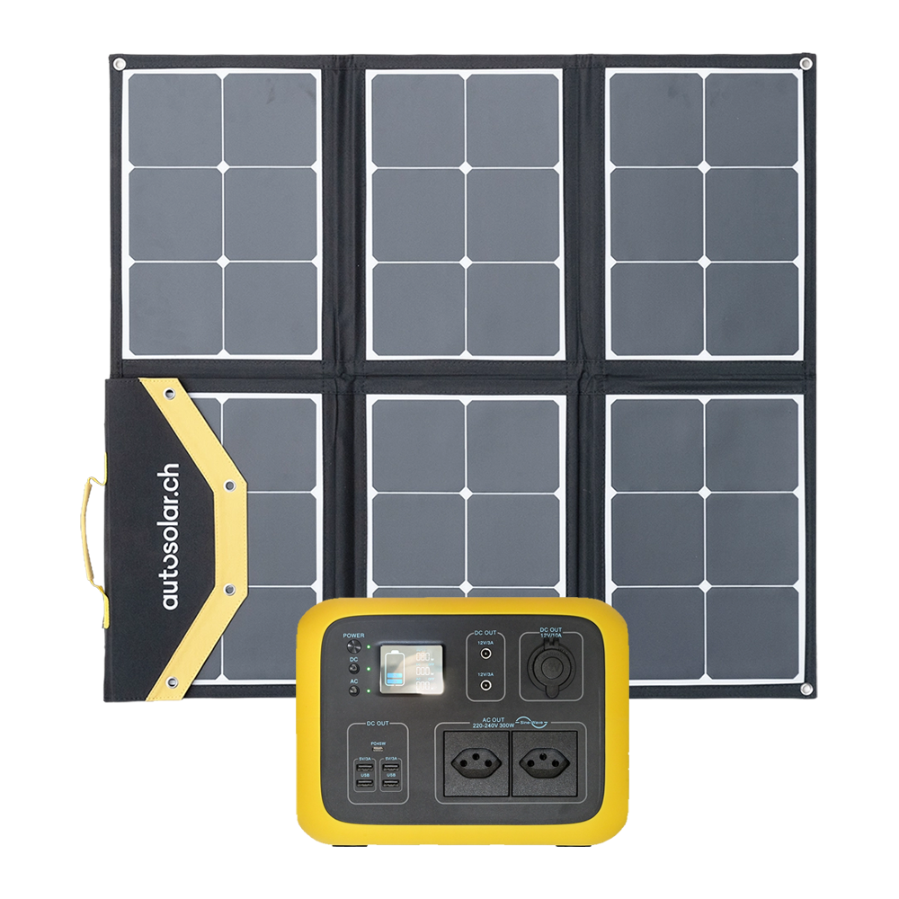 AutoSolar Avantura Pro 2 - Powerstation 500Wh "Swiss Edition" mit Solarkoffer 135W
