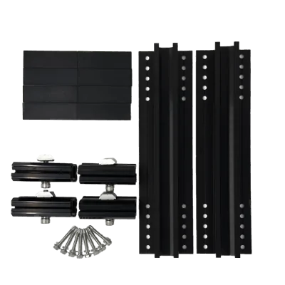 Halterung für Solarpanels für Dächer mit Welleternit und Wellblech.