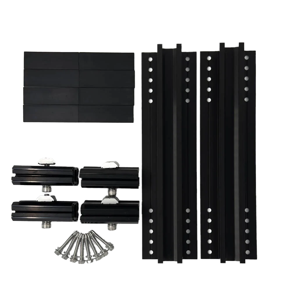 Halterung für Solarpanels für Dächer mit Welleternit und Wellblech.