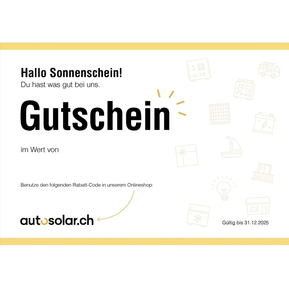Digitaler Geschenkgutschein Solar