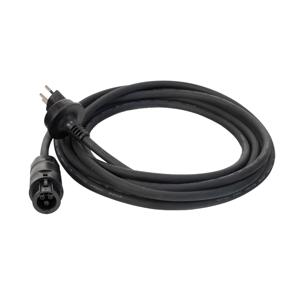Solar cable for module inverters with CH plug