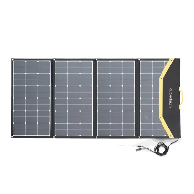 Efficient 260W solar module: Foldable 260W solar suitcase, flexible – includes charger and connection terminals