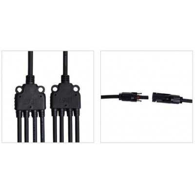 Kit de distribution en 4 parties avec connecteur de module de 4e génération (MC4) pour panneaux solaires