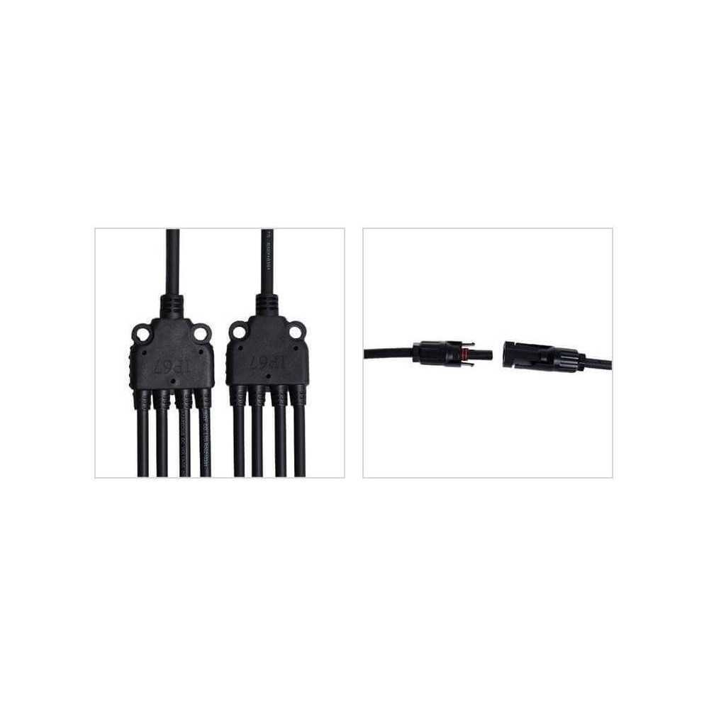 4er-Verteilerset Module Connector 4. Generation (MC4) für Solarpanel 4er-Verteilerset Module Connector 4. Generation (MC4) für Solarpanel