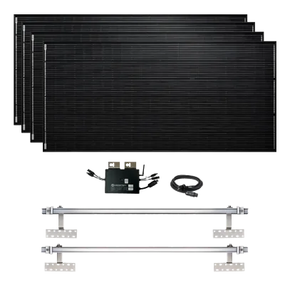 Photovoltaic system complete package 1600 watts | Roof mounting for holiday home