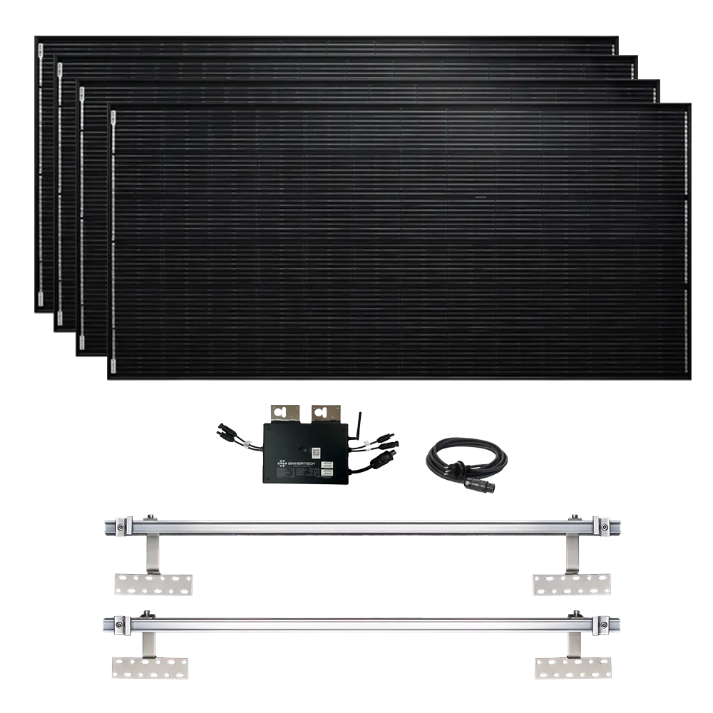 Photovoltaikanlage Komplettpaket 1600 Watt |&nbsp;Dachmontage für Ferienhaus