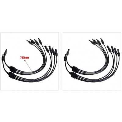 Kit de distribution en 4 parties avec connecteur de module de 4e génération (MC4) pour panneaux solaires