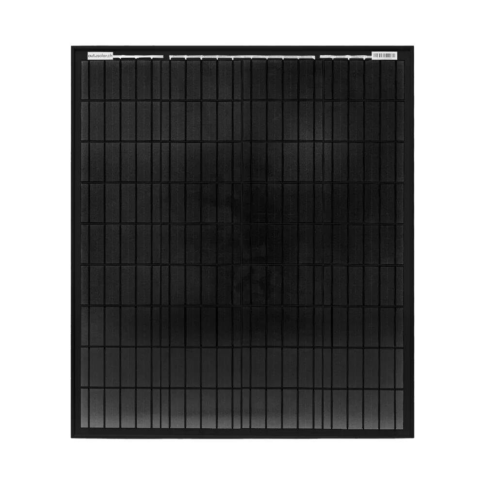Monokristallines Solarpanel 100W - Solarmodul 100 Watt 12V
