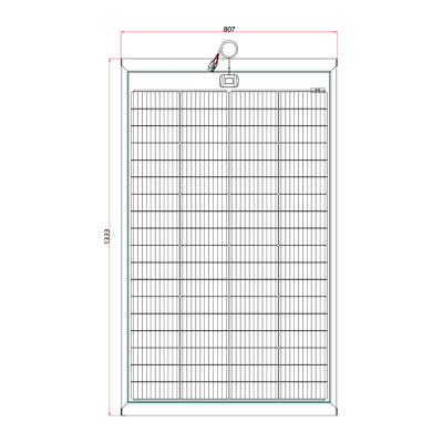 170W Solarpanel mit Wabenstruktur – teilverschattungsfreundlich, leicht, flexibel