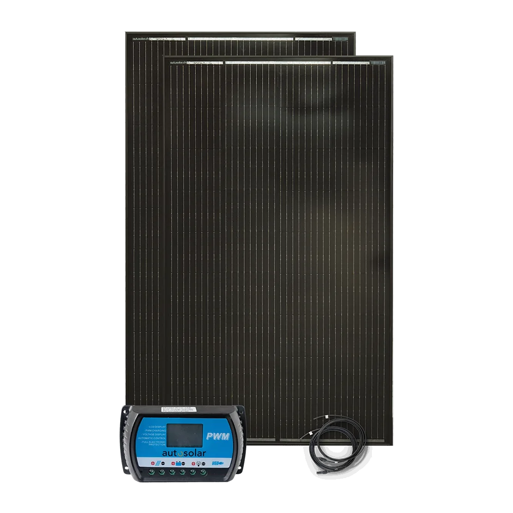 Solaranlage 320 Watt für Gartenhaus & Alphütte ohne Batterie.