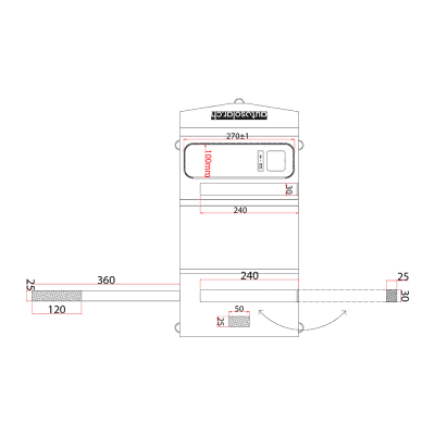 Faltbares, effizientes Solarmodul 14W mit USB-Anschluss