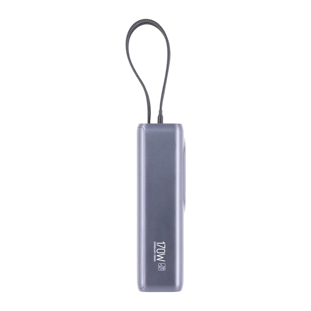 Batterie externe 25&nbsp;000 mAh 170 W – Charge rapide pour smartphones, tablettes et ordinateurs portables