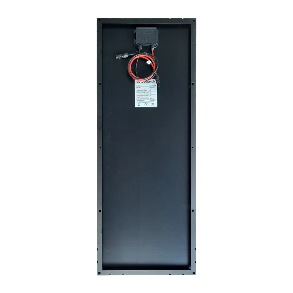 Aussteller AutoSolar 100 Watt Solarpanel Slim - Black