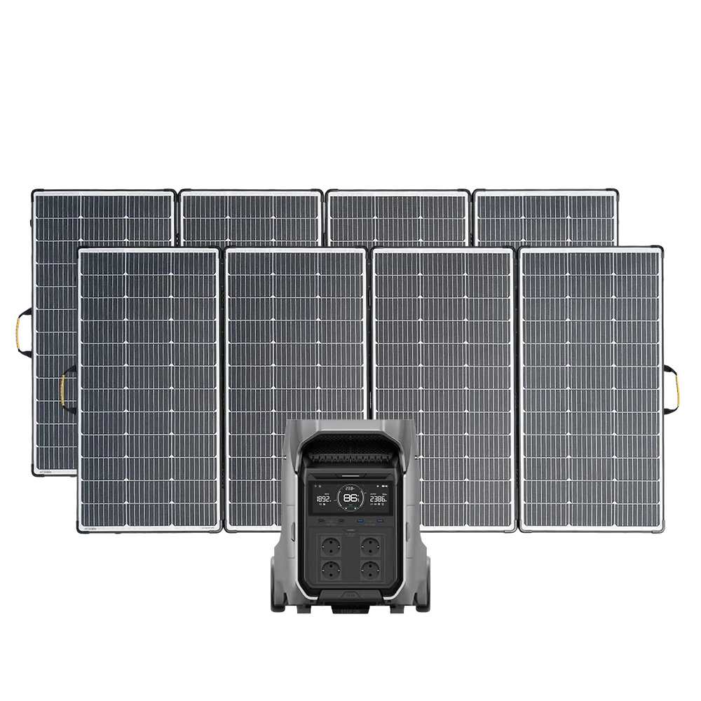 EcoFlow Delta Pro 3 inkl. 2 x 440 Watt Solakoffer