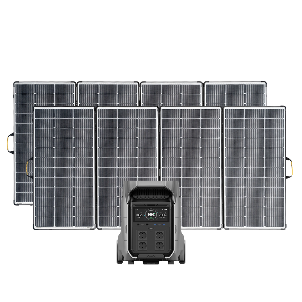 EcoFlow Delta Pro 3 inkl. 2 x 440 Watt Solakoffer