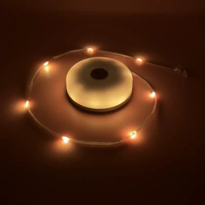 FairyGlow camping lamp with different color and lighting modes