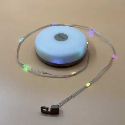 FairyGlow camping lamp with different color and lighting modes