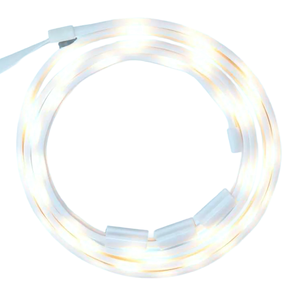 Handliche LED-Lichterkette mit kaltweissem Licht