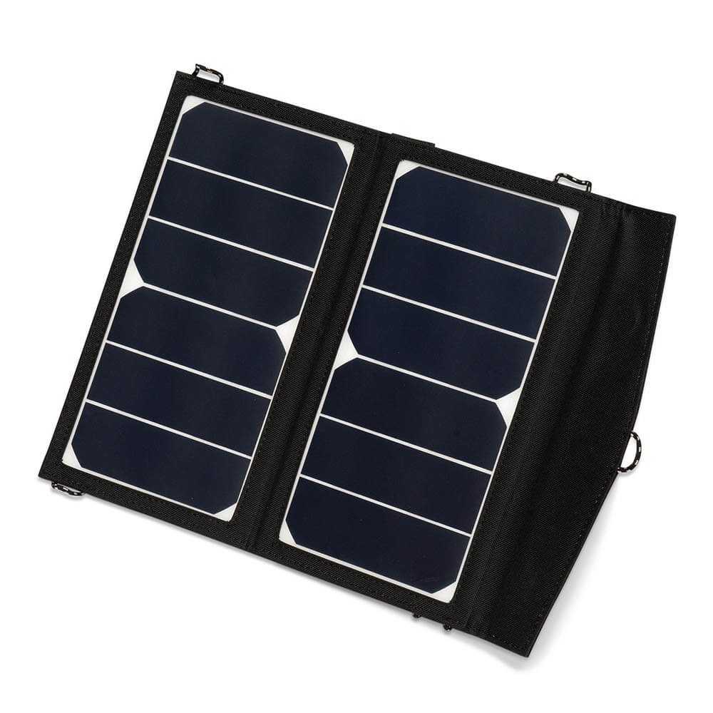 Faltbares, effizientes Solarmodul 14W mit USB-Anschluss