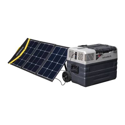 42L Solar Kühlbox Komplettset mit 135W Solarkoffer & Lithium Batterie