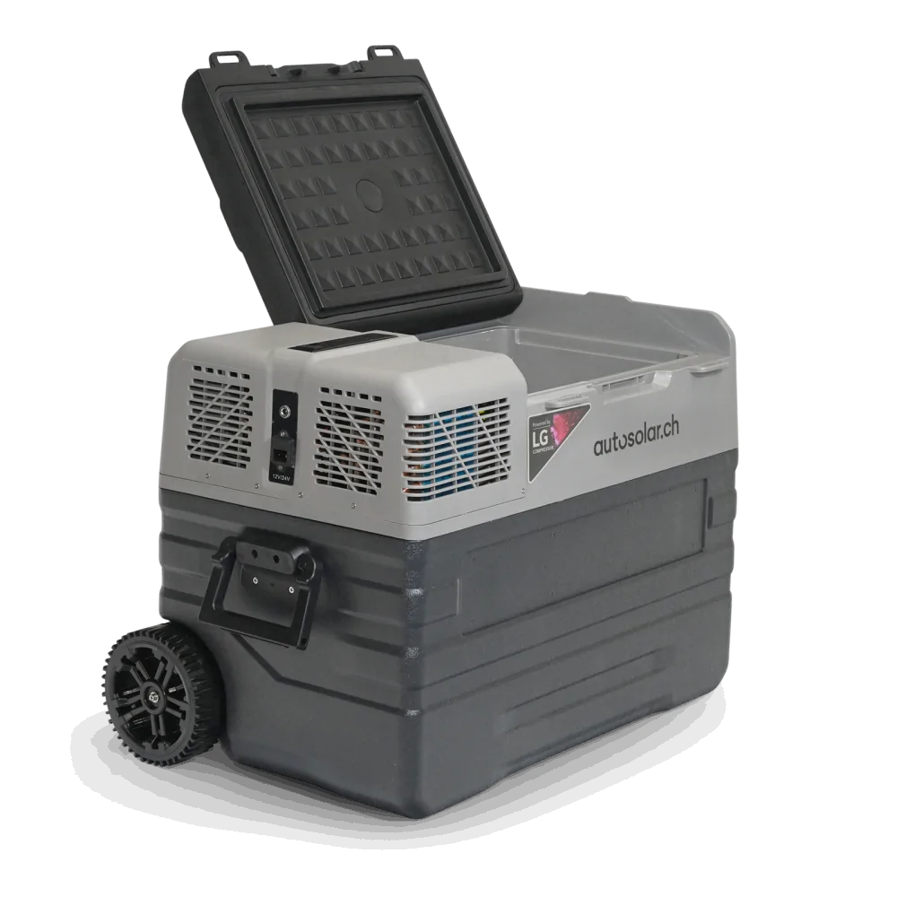 42L Solar Kühlbox Komplettset mit 135W Solarkoffer & Lithium Batterie
