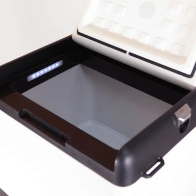 Glacière solaire mobile de 22 L avec valise solaire de 135 W et ensemble batterie au lithium