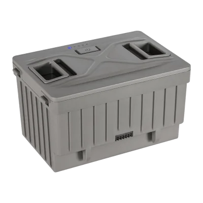 Glacière solaire mobile de 22 L avec valise solaire de 135 W et ensemble batterie au lithium