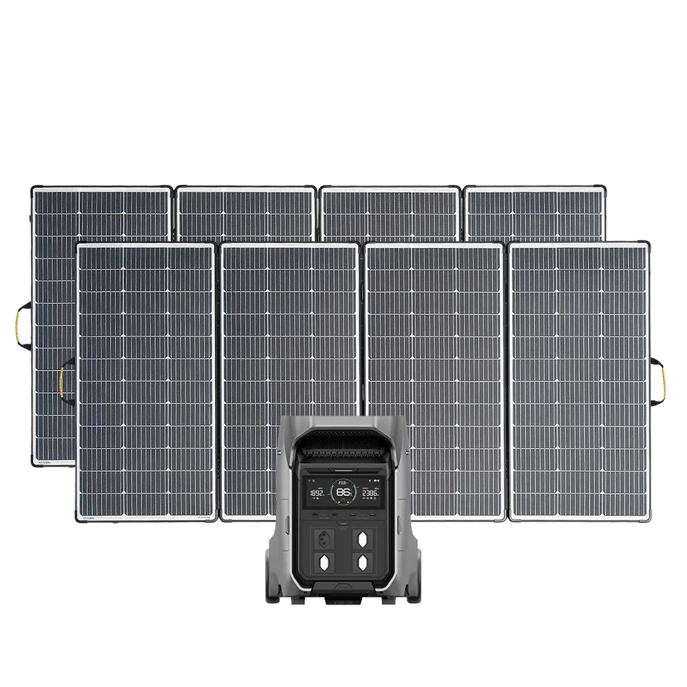 EcoFlow Delta Pro 3 inkl. 2 x 440 Watt Solakoffer