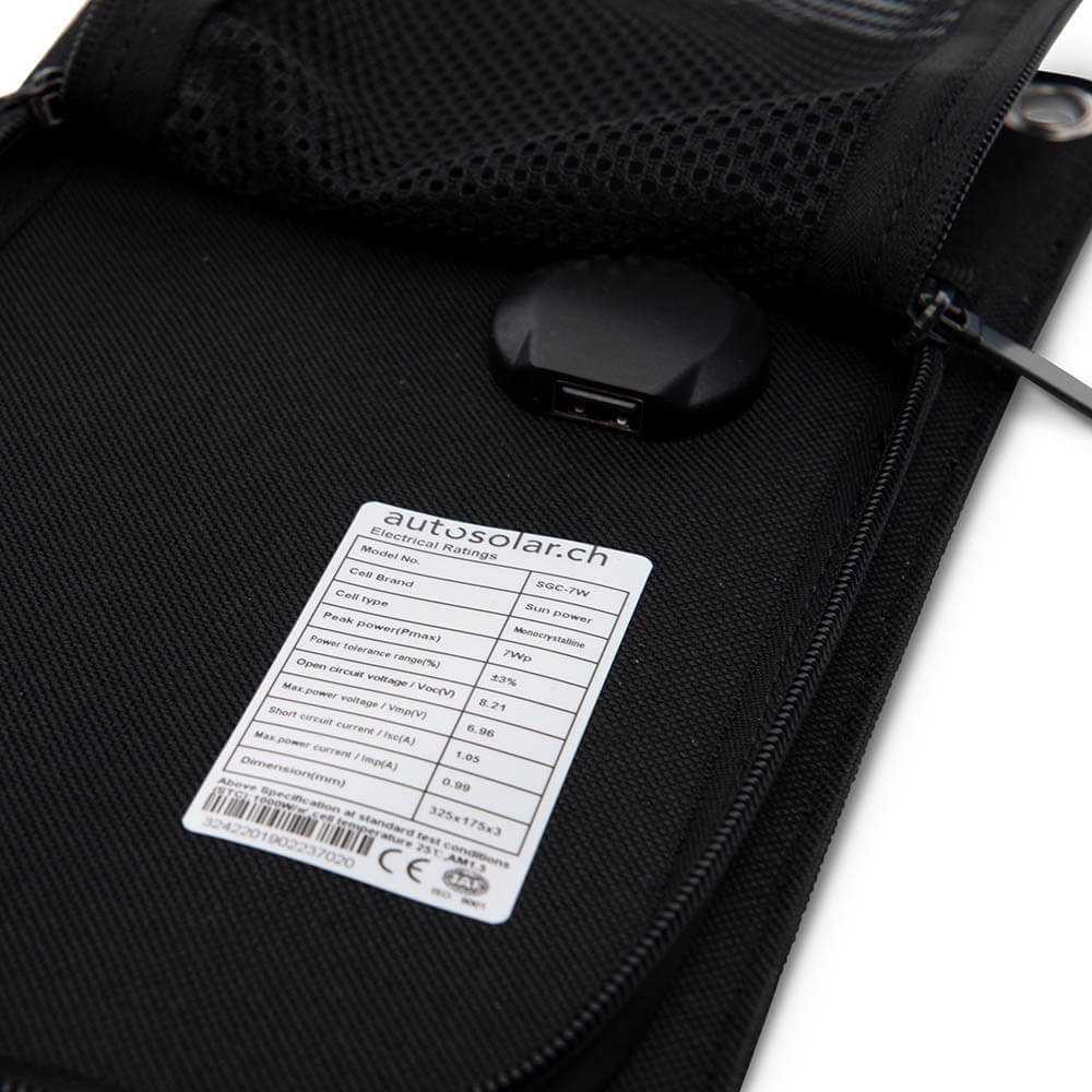 Solarmodule: Faltbar, effizient, 6W mit USB-Anschluss - AutoSolar.ch Solarmodule: Faltbar, effizient, 6W mit USB-Anschluss - AutoSolar.ch