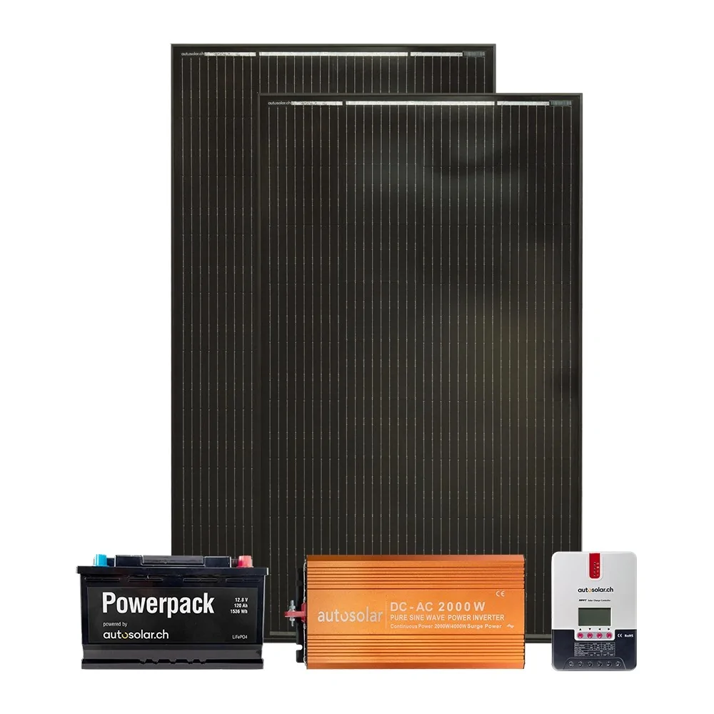 320 Watt solar kit - solar system including mounting material for motorhomes and campers