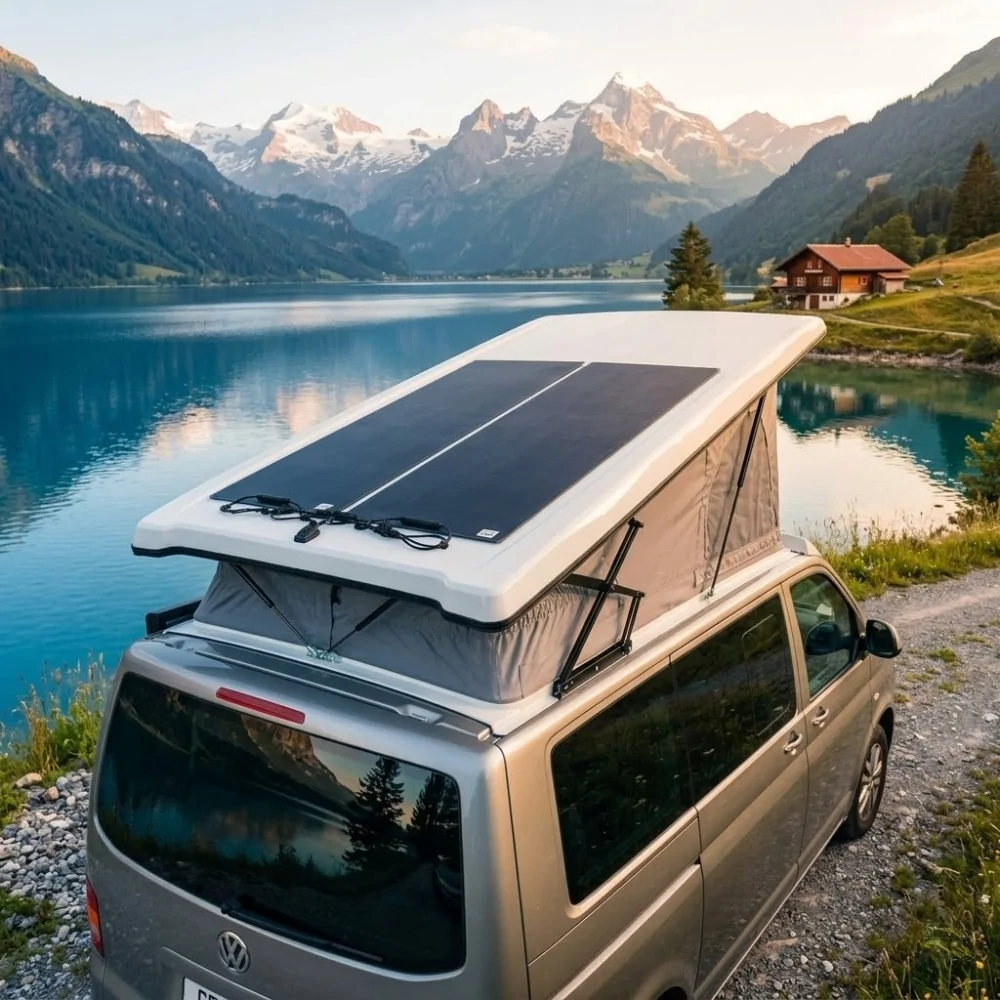 Robust Flexible Solar Panel with Aluminum Core 160W