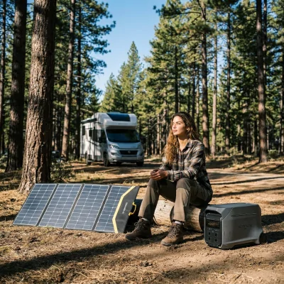 EcoFlow Delta Pro 3 avec 2 panneaux solaires de 260 watts