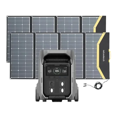 EcoFlow Delta Pro 3 avec 2 panneaux solaires de 260 watts