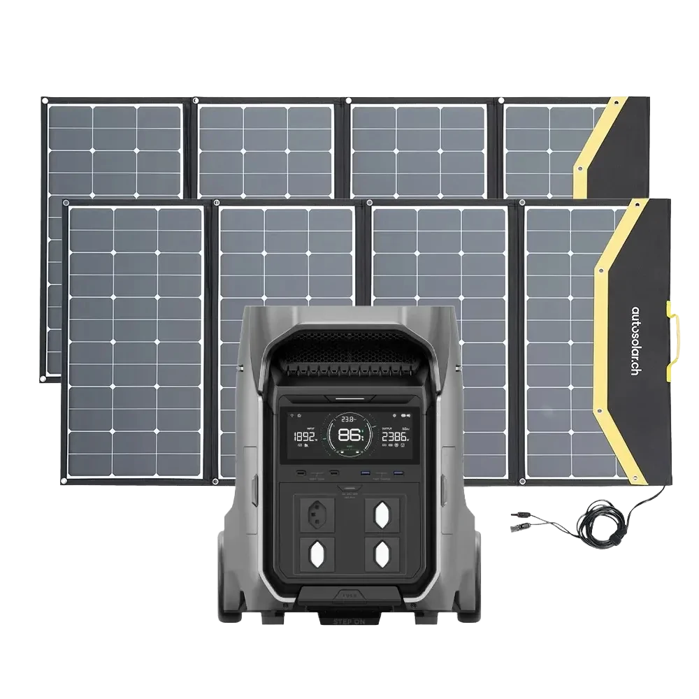 EcoFlow Delta Pro 3 incl. 2x 260 watt solar case