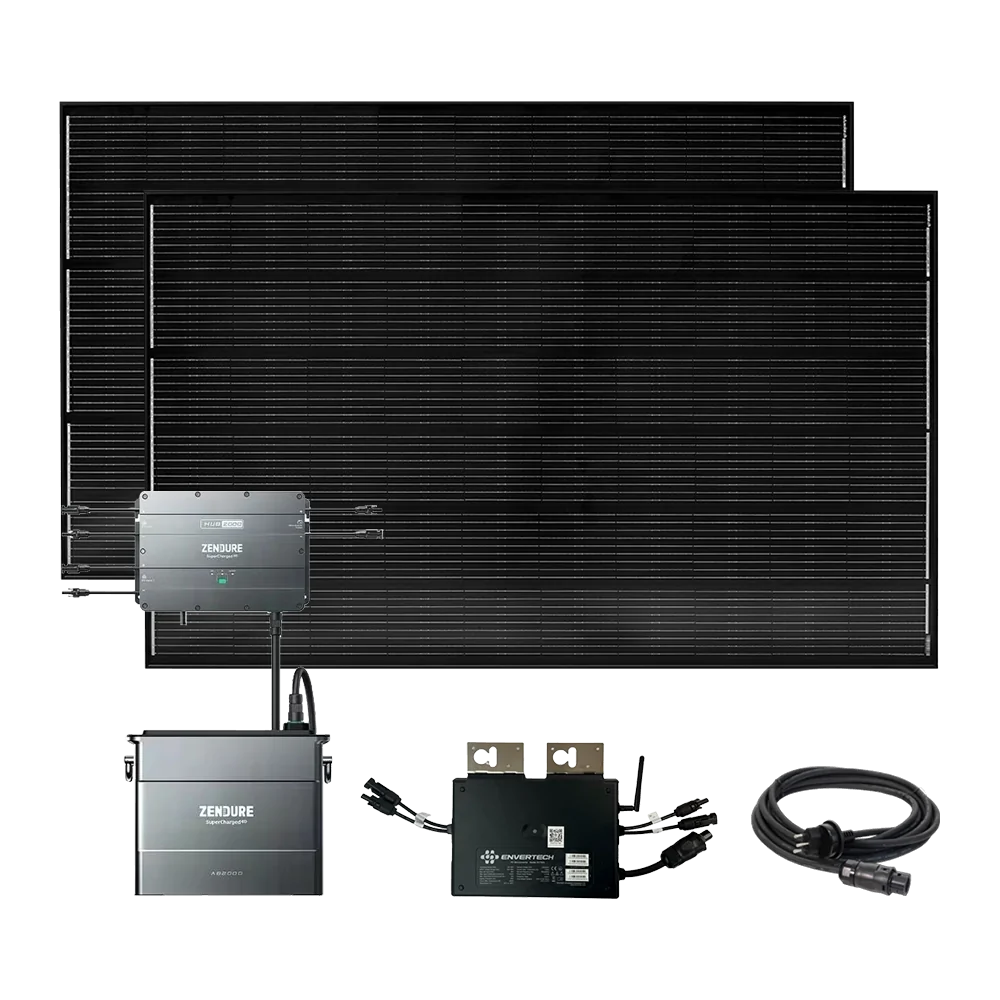 Balcony solar power system Pro 670-watt solar panel set with Zendure storage
