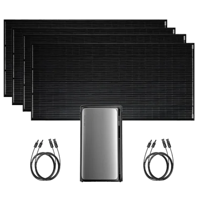 Balcony Power Station 1600 W with Storage | 4x SOLTURA 400 PRO + EcoFlow STREAM Ultra | AutoSolar