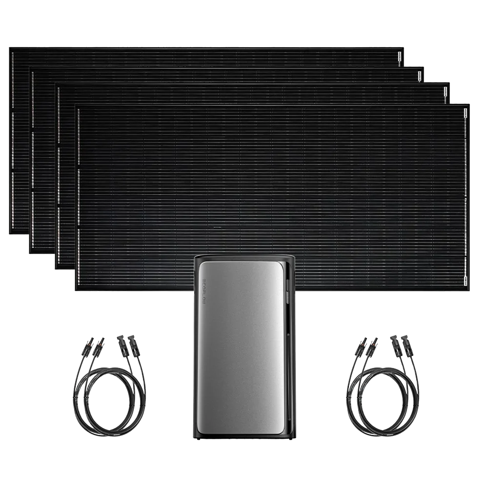 Balcony Power Station 1600 W with Storage | 4x SOLTURA 400 PRO + EcoFlow STREAM Ultra | AutoSolar