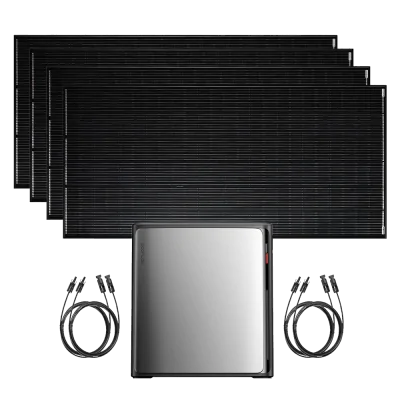 Balcony Power Station 1600 W | 4x SOLTURA 400 PRO + EcoFlow STREAM Ultra X 3.84 kWh | AutoSolar