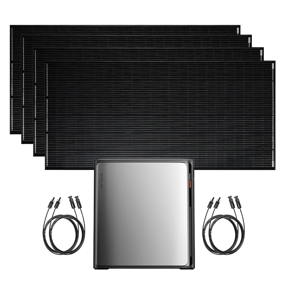 Balkonkraftwerk 1600 W | 4x SOLTURA 400 PRO + EcoFlow STREAM Ultra X 3,84 kWh | AutoSolar